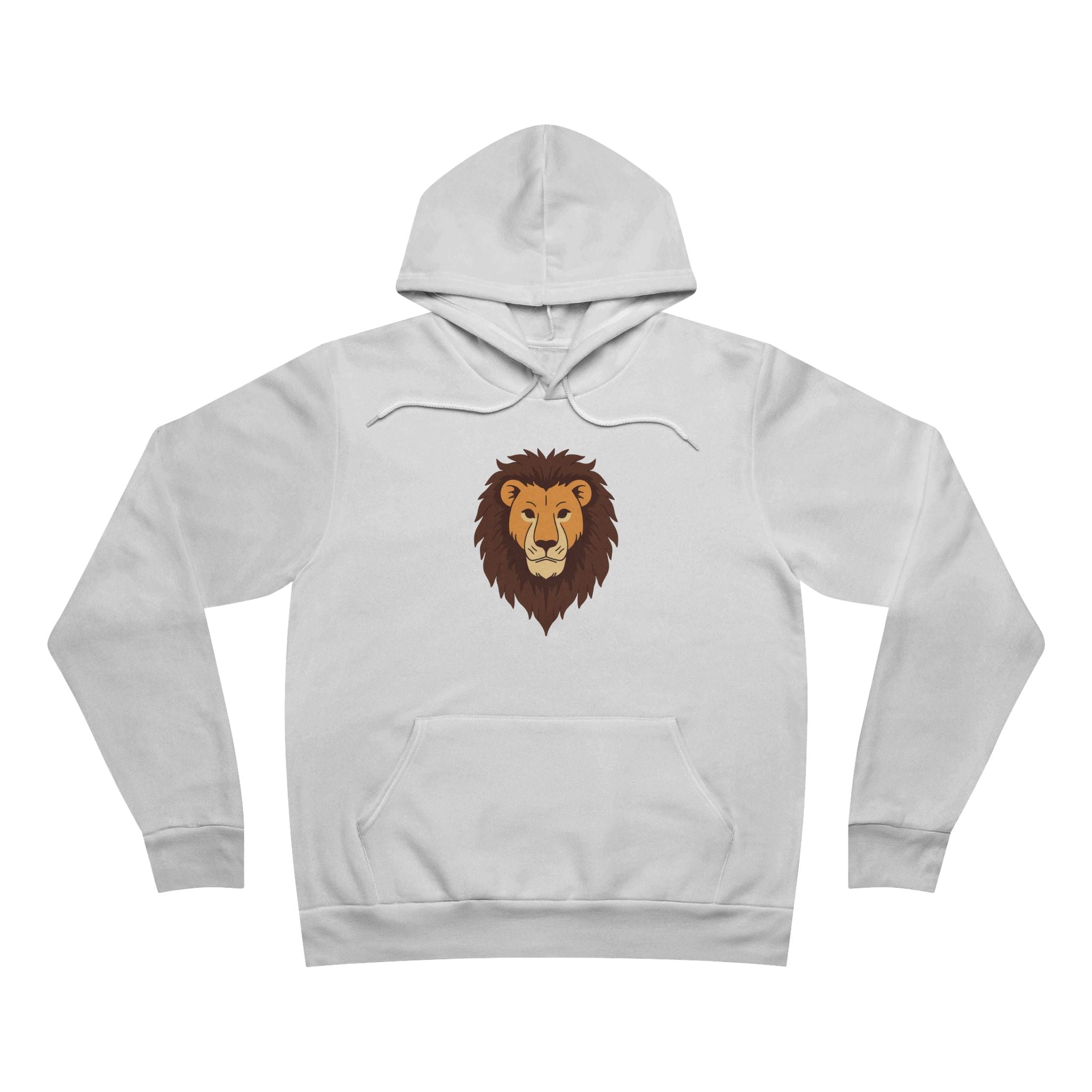 Lion Graphic Hoodie — Bold Lion Head Pullover with 'Be Brave' Accent