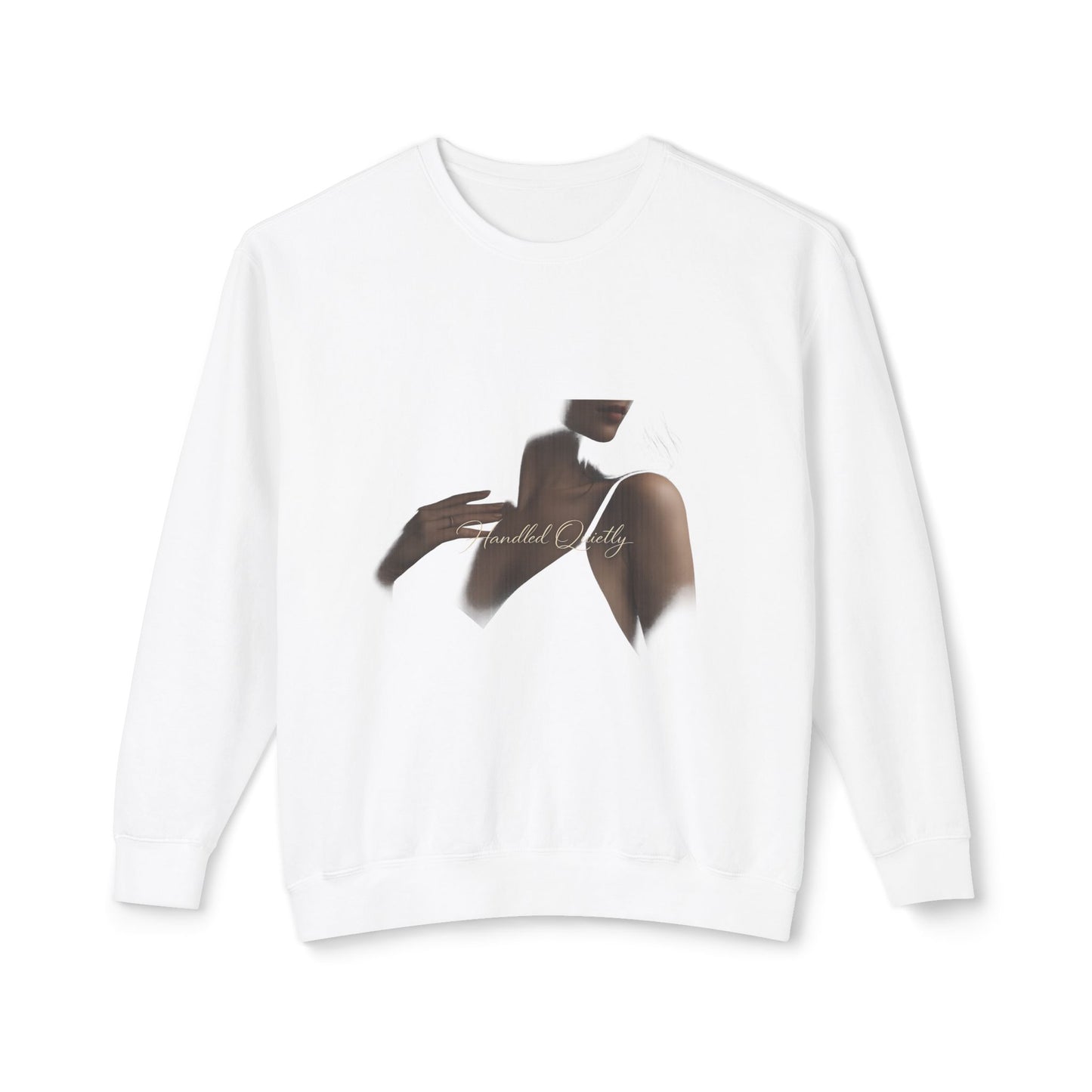 Women's Minimal Silhouette Crewneck Sweatshirt — Touch of Elegance Graphic