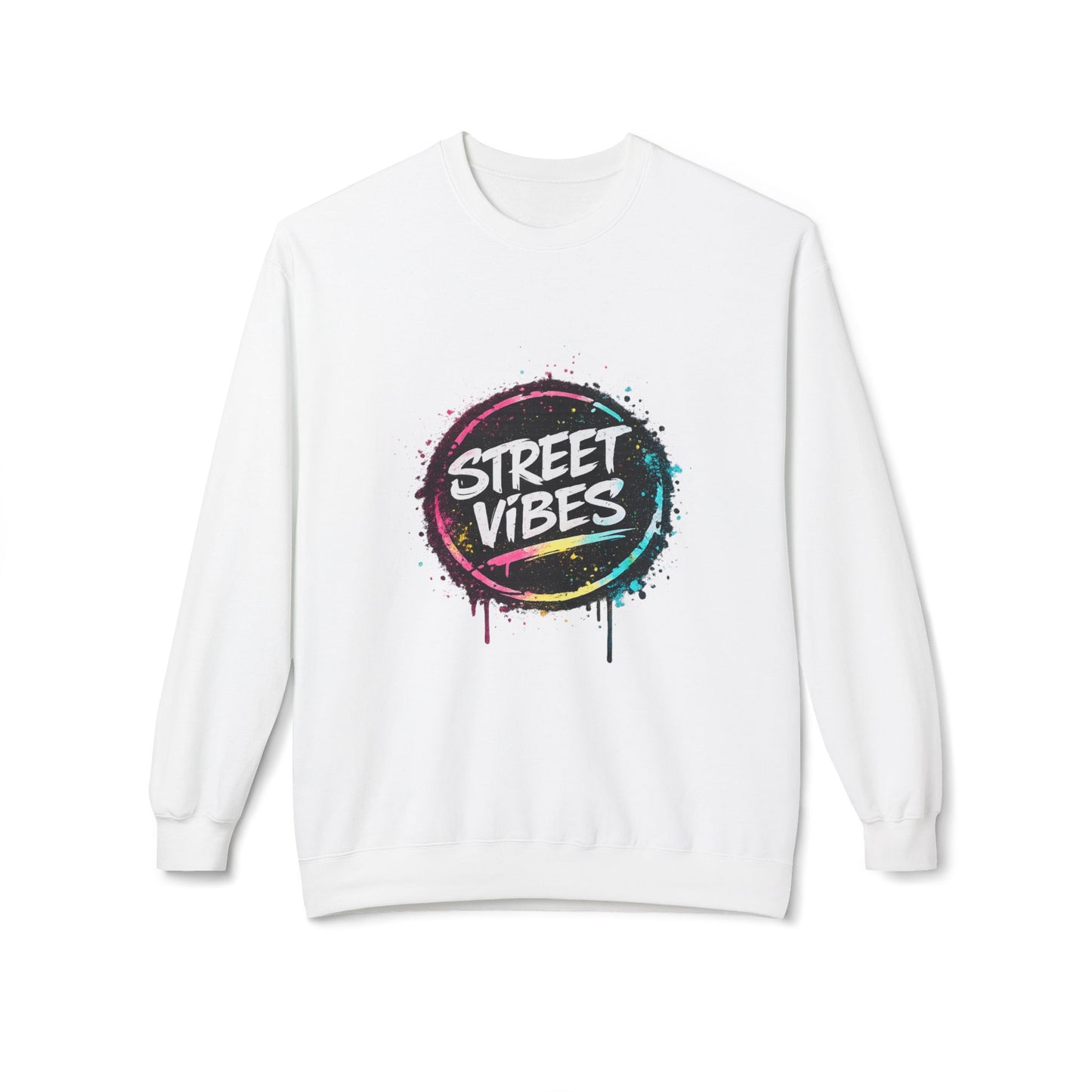 Street Vibes Crewneck Sweatshirt — Graffiti Style Urban Pullover