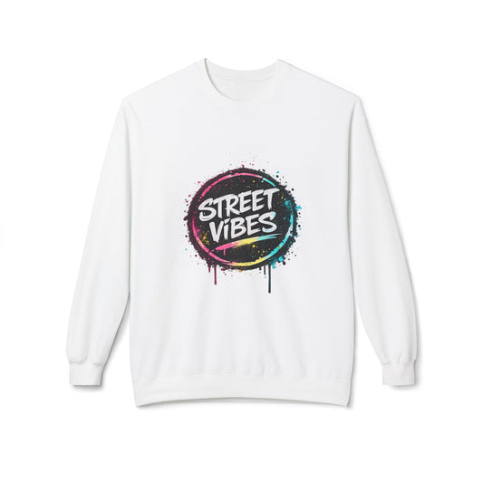 Street Vibes Crewneck Sweatshirt — Graffiti Style Urban Pullover