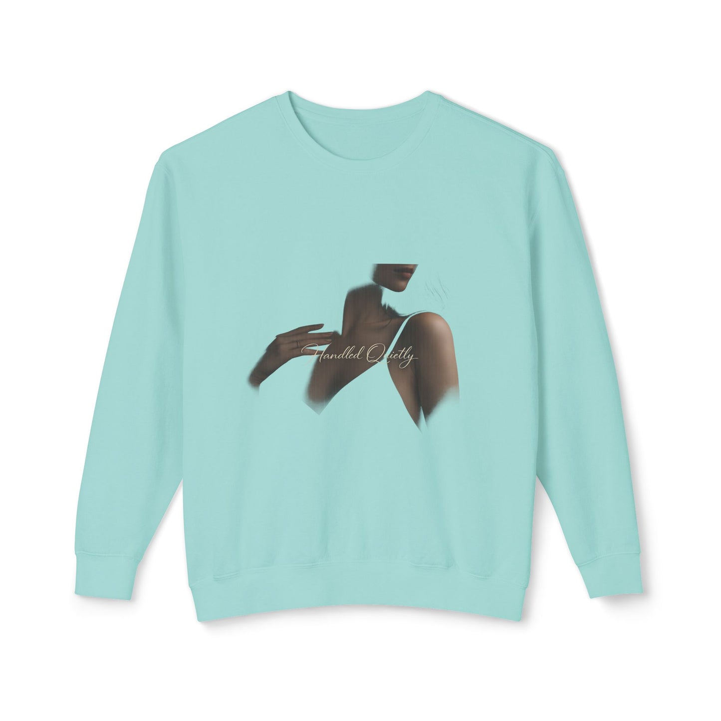 Women's Minimal Silhouette Crewneck Sweatshirt — Touch of Elegance Graphic