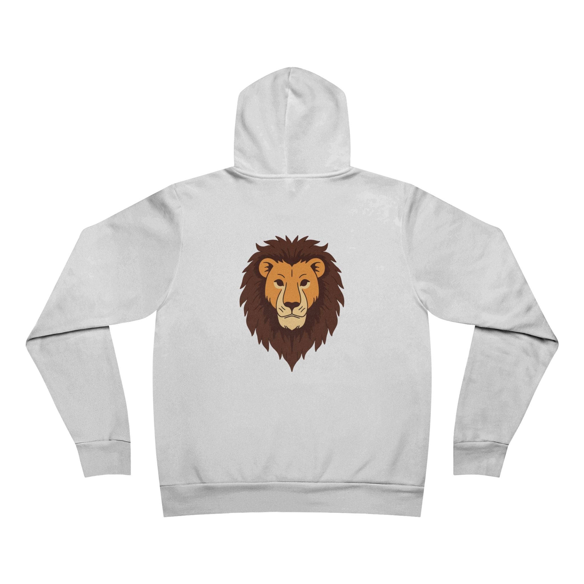 Lion Graphic Hoodie — Bold Lion Head Pullover with 'Be Brave' Accent