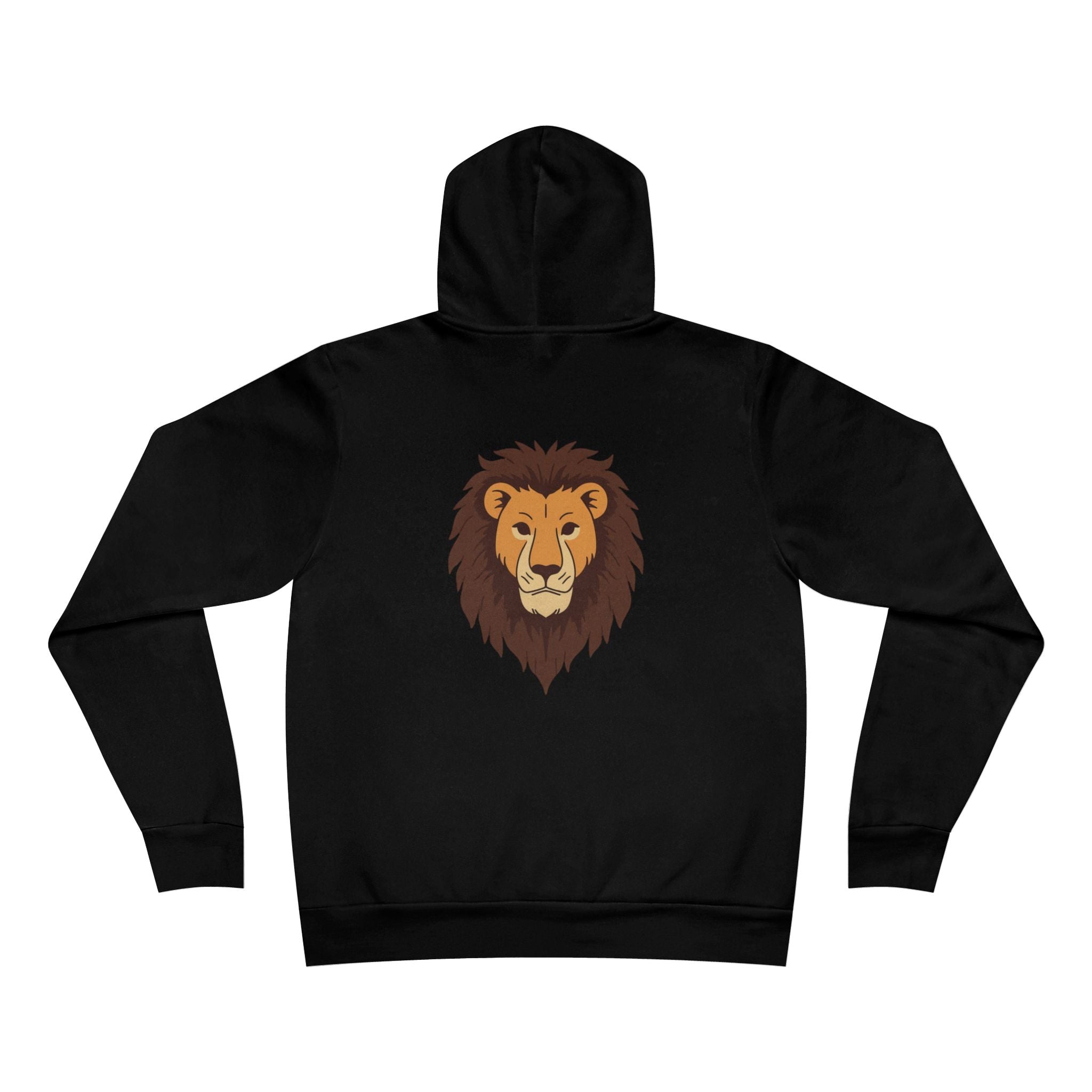 Lion Graphic Hoodie — Bold Lion Head Pullover with 'Be Brave' Accent