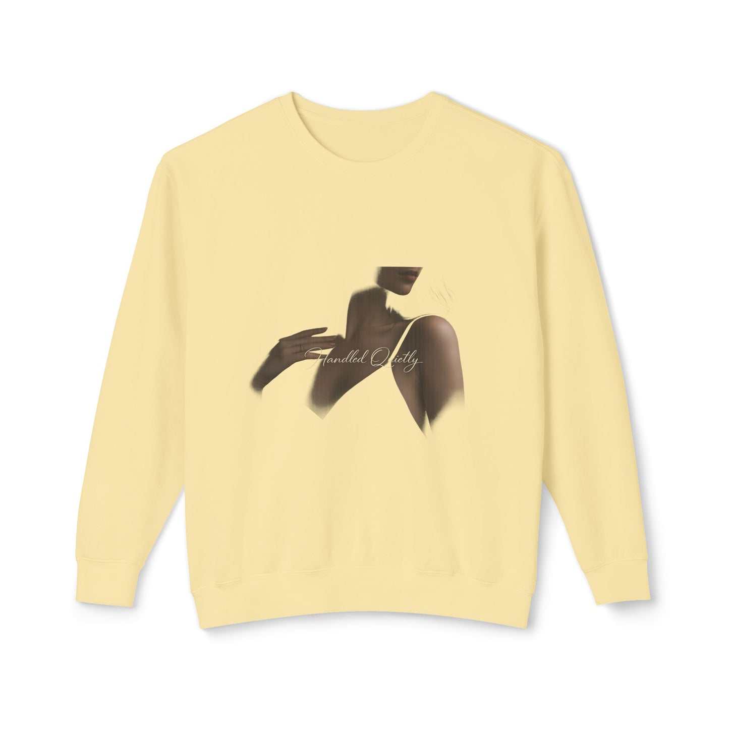 Women's Minimal Silhouette Crewneck Sweatshirt — Touch of Elegance Graphic