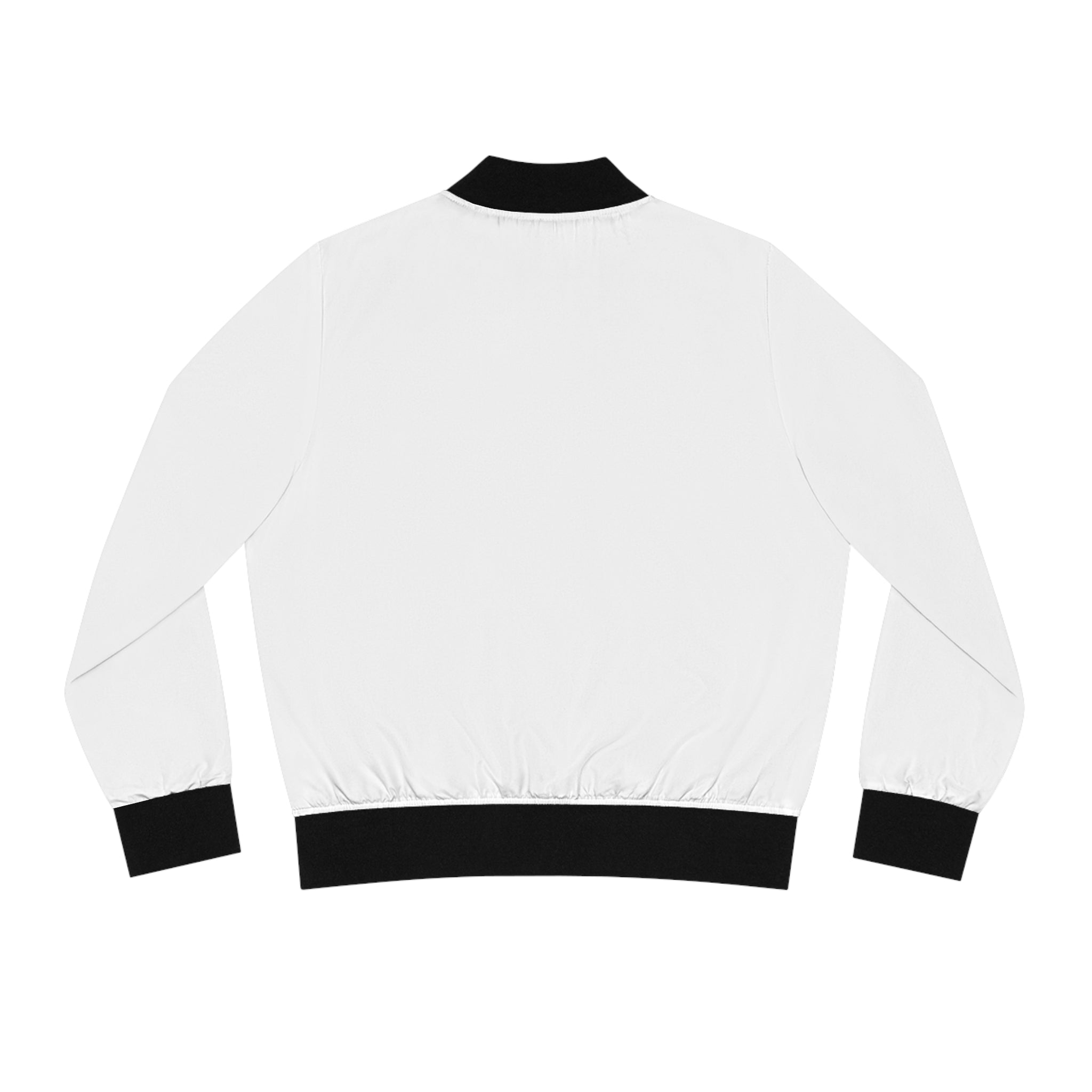 Women's Bomber Jacket — Minimal Silhouette Art Graphic