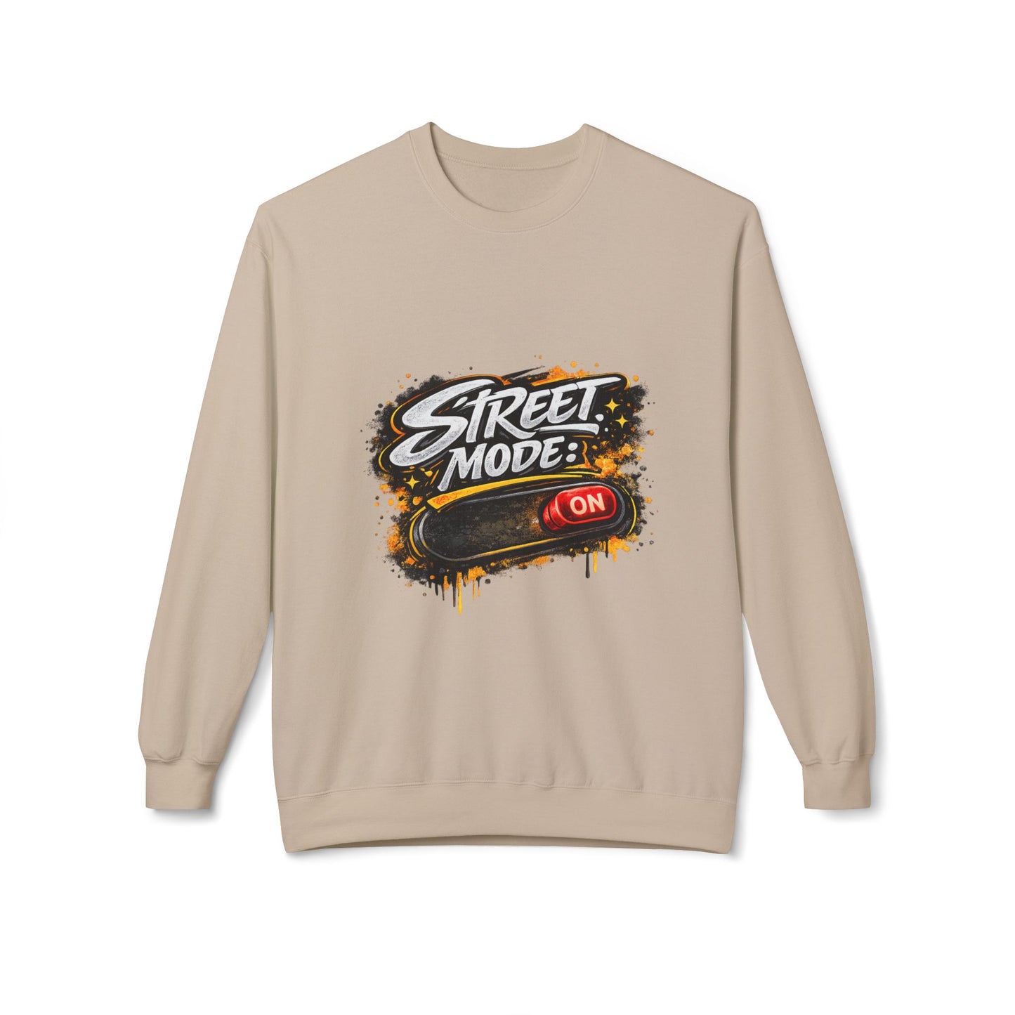 Women's Street Mode Crewneck Sweatshirt – 'Street Mode: On' Graphic Pullover