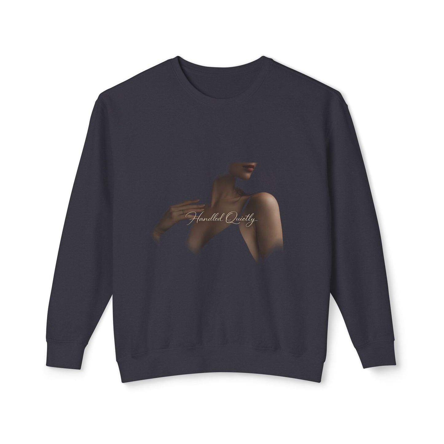 Women's Minimal Silhouette Crewneck Sweatshirt — Touch of Elegance Graphic